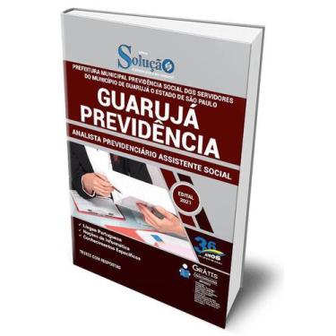 Imagem de Apostila Guarujá Previdência - Sp 2021 Assistente Social