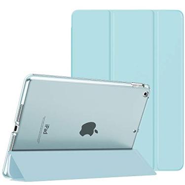 Imagem de MoKo Capa para iPad 10.2 iPad 9ª geração 2021/iPad 8ª geração 2020/iPad 7ª geração 2019, capa inteligente com suporte fino para iPad de 10,2 polegadas, despertar/hibernar automaticamente, azul celeste