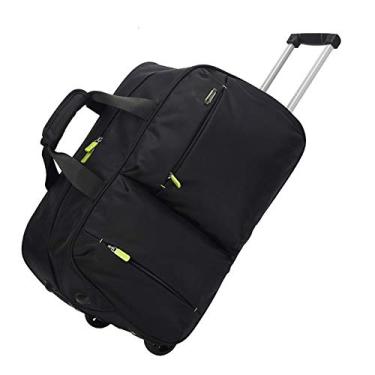 Imagem de Mala de viagem com rodinhas bolsa para laptop maleta bolsa executiva de negócios alça telescópica leve (cor: preto, tamanho: pequeno) pequena surpresa