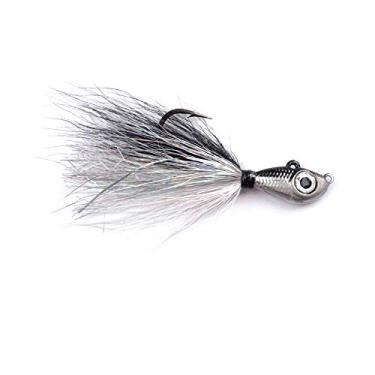 Imagem de Big Eye Bucktail 85 g preto/prata 8/0