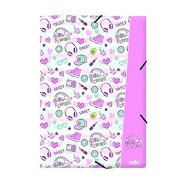 Imagem de Pasta Aba Elástico Ofício Girl Power, Dello, 0231.06.0025, Rosa