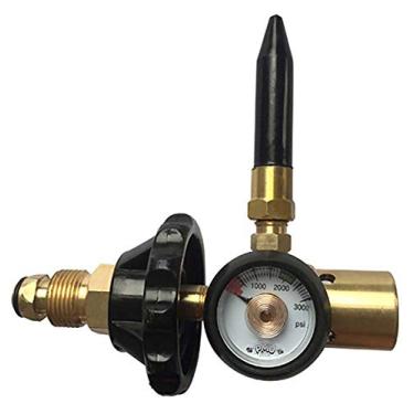 Imagem de Válvula de enchimento de regulador de tanque de hélio para balões com medidor Pkg/1 da PMU