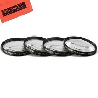 Imagem de Conjunto de filtros de close-up de 67 mm (+1, +2, +4 e +10 dioptrias) kit de ampliação para câmera digital Nikon CoolPix P900, P950