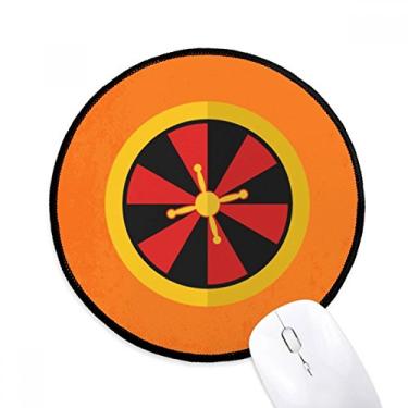 Imagem de DIYthinker Tapete de mouse com ilustração de elemento de mesa giratória de cassino tapete redondo para computador