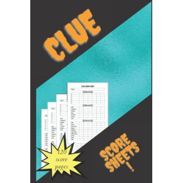 Imagem de Folhas de pontuação Clue: folhas de jogo Clue, livro de pontuações com 130 páginas; folhas de caderno Clue Detective, blocos de substituição de pista, folhas de jogo de tabuleiro de pista, brochura de tamanho 15 x 23 cm
