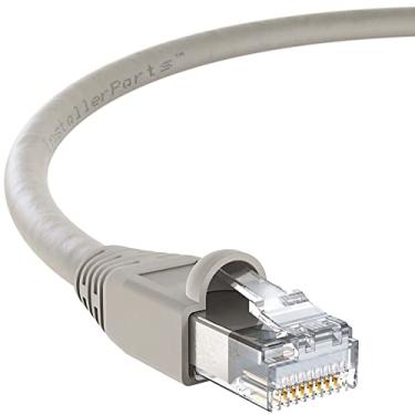 Imagem de Cabo Ethernet InstallerParts CAT6A UTP de 20 pés - Cinza - Série Profissional - 10 Gigabit/Sec Network/Cabo de Internet de alta velocidade, 550 MHz