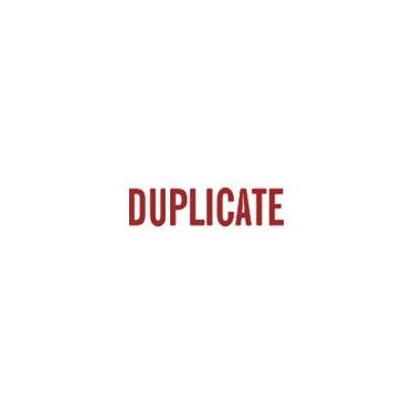 Imagem de Carimbo autotintado DUPLICATE - Vermelho