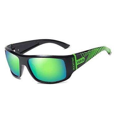 Imagem de Oculos de Sol Masculino VIAHDA Design Esportivo Polarizados 6015 (C2)