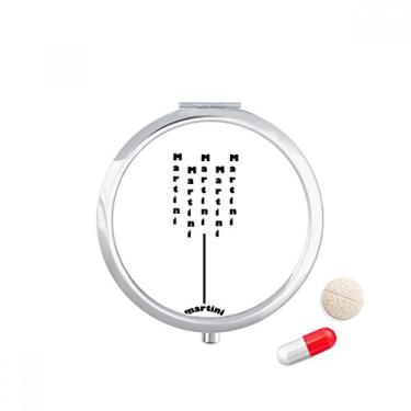 Imagem de Martini com seu porta-comprimidos, caixa de armazenamento de medicamentos, dispensador de recipiente