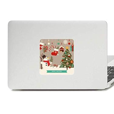 Imagem de Luvas de árvore de Natal boneco de neve decalque vinil paster laptop decoração PC