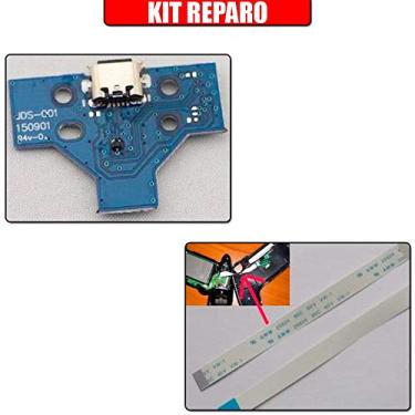 Imagem de Kit Reparo Controle Ps4 - Placa Usb Controle Ps4 Jds-001 + C