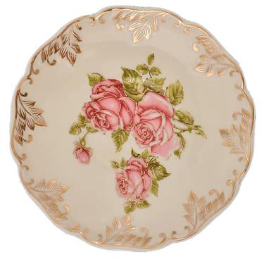 Imagem de Prato de bolo de porcelana para confeitaria, frutas, louças, bifes, jantares