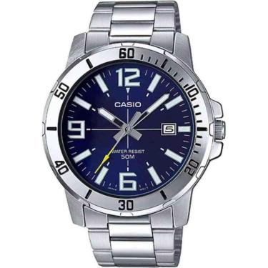 Imagem de Relógio Casio Masculino Prata Mtp-Vd01d-2Bvudf