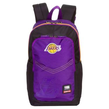 Imagem de Mochila de Costas Sestini Grande NBA Magic Lakers Roxo