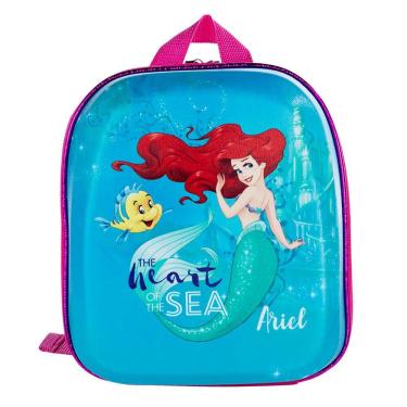 Imagem de Mochila Pequena Maxtoy 3D Princesa Pequena Sereia