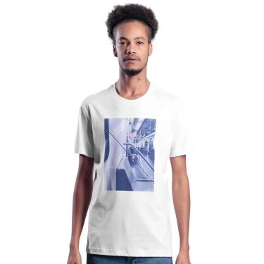 Imagem de Camiseta Calvin Klein Masculina Metro Inside NY Branca-Masculino