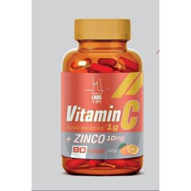 Imagem de Vitamina C 1G+Zinco 10Mg Health Labs -90 Capsulas