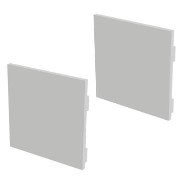 Imagem de Kit Acessórios Taschibra Para Perfil Sobrepor 5x5cm Zenith 50 Branco