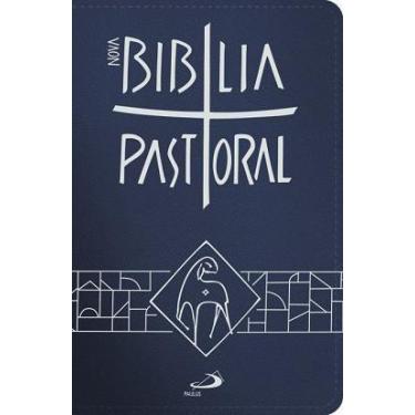 Imagem de Bíblia Sagrada Catolica Pastoral Bolso Encadernada Azul Paulus