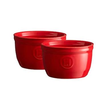 Imagem de Conjunto Ramekins Emile Henry em Cerâmica 9x5,5 cm Vermelho - 2 Peças