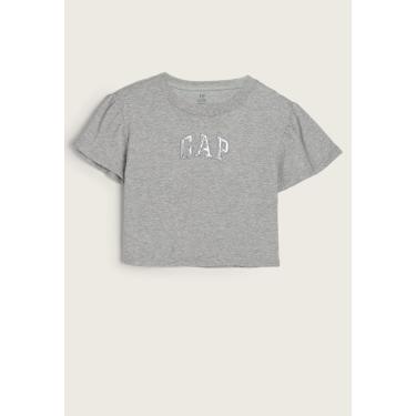 Imagem de Infantil - Camiseta Cropped GAP Logo Cinza GAP 710464 menina