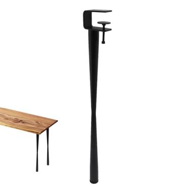 Imagem de Pernas para mesa de centro | Pernas para mesa de jantar em formato de F,Braçadeira de design sem perfuração em pernas de mesa de jantar em forma de F de fácil ajuste para mesa de centro, mesa Iytefeki