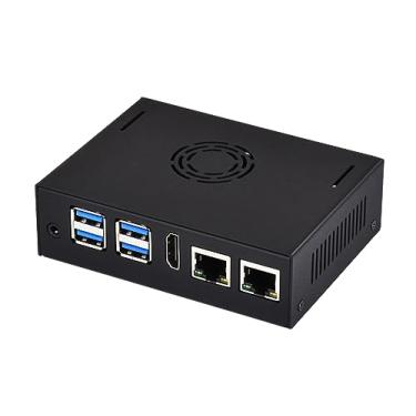 Imagem de Waveshare Metal case for VisionFive2 Board (NOT Included), with Cooling Fan, Mini-Computer Case, Case Only