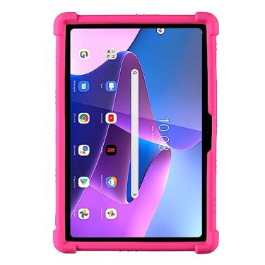 Imagem de QYiiD Capa para tablet Chromebook Lenovo 10e, leve de silicone para crianças, capa protetora macia à prova de choque para Lenovo 10e Chromebook de 10,1 polegadas, rosa