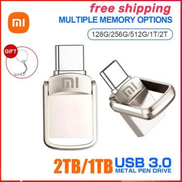 Imagem de Xiaomi-Mini Unidade Flash USB  USB C  Tipo C  USB 3.0  2TB  1TB  128 GB  256 GB  Memory Stick do