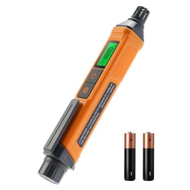 Imagem de Detector de gás natural PT205 com alarme sonoro e visual, detector de vazamento de gás com valor %LEL de metano, butano, propano para casa, RV (inclui bateria x 2) - laranja