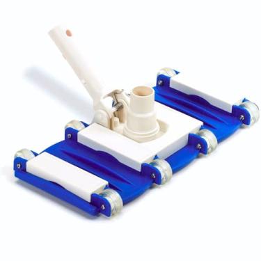 Imagem de SWIMLINE HYDROTOOLS Acessório manual de cabeça a vácuo para piscinas enterradas e acima do solo | Cabeça retangular de aspirador de pó flexível ponderada com rodas| Mangueira giratória de 3,5 cm ou