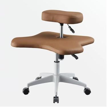 Imagem de Cadeira ergonômica de pernas cruzadas com rodas, cadeira de ajoelhamento versátil, cadeira de escritório para casa, design flexível, altura ajustável, para entusiastas de escritório, casa e