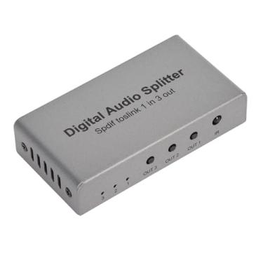 Imagem de Divisor de áudio óptico digital Vomeko 1x3 SPDIF Divisor óptico suporta LPCM 2.0 DTS para Dolby AC3 Divisor de som óptico digital para PS3 Blue-Ray DVD HDTV