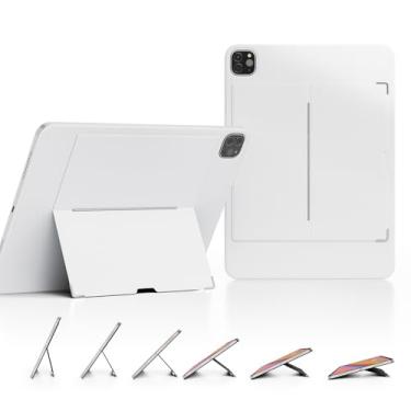 Imagem de EISSCCE Capa magnética para iPad Pro 2024 de 11 polegadas, suporte de parede para tablet, absorção magnética, capa de couro PU com modos de uso muilt, suporta carregamento de lápis de 2ª geração,