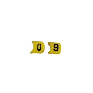 Imagem de Anilha MHG2/5 2,0-5,0mm Números - Hellermann | N° 2 Cod. 516-90841 Amarelo