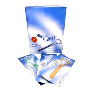 Imagem de Caixa Fechada Raspador De Lingua E Limpador Bucal Higienizador 18 Unidades