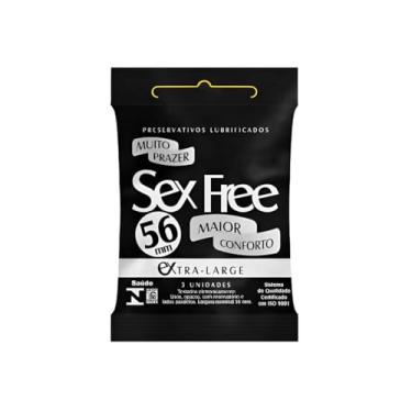 Imagem de Preservativo Lubrificado Extra-Grande 56mm Sex Free 12 pacotes x3un