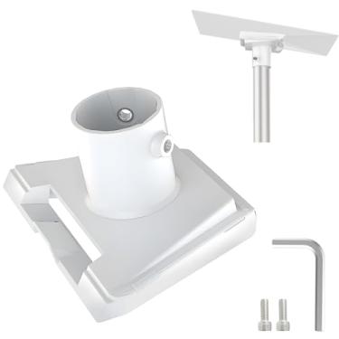 Imagem de mkzea Suporte de Antena Starlink Gen 3, Montagem em Poste, Liga de Aço, Branco