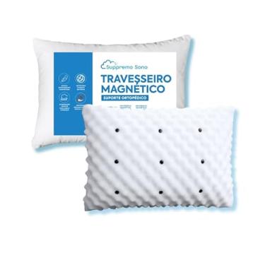 Imagem de Travesseiro Ortopédico Magnético Perfil Alto com Infravermleho Longo, Macio Gorduchinho,Suppremo Sono