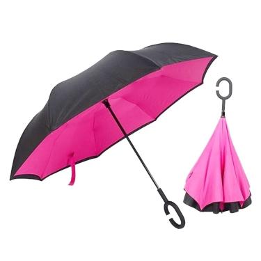 Imagem de Guarda Chuva Invertido Pink Dupla Camada