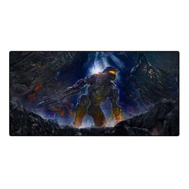 Imagem de Mouse pad gamer grande comandante HALO - PONTO DO NERD