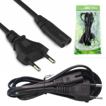 Imagem de Cabo Força Energia Bipolar Tv Radio Ps3 Ps4 Fonte Impressora - XCELL