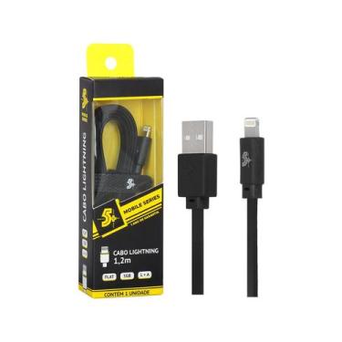 Imagem de Cabo Carregador Usb Otg Lightning 5gb 1.2 Metros - Original - 5+, 018-