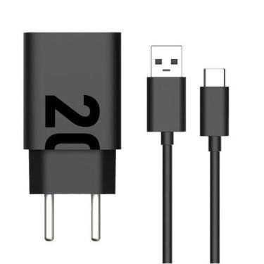 Imagem de Carregador de parede TurboPower 20W USB-C - Motorola, Preto
