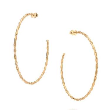 Imagem de Brincos banhado ouro 3x 24k 18k e 22k ou prata 925 femininos argola gr