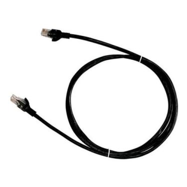 Imagem de Cabo De Rede Blindado 5M Ethernet Rj45 Cat6 Preto 5 Metros - 5+