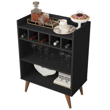 Imagem de Aparador Pequeno Buffet Balcão Bar Adega Café Bar Sala Retrô Várias Co