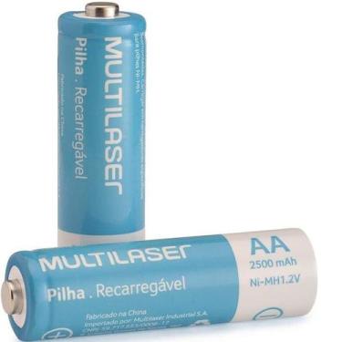 Imagem de Pilha Recarregável 2 Pilhas AA tipo pequena 2500MAH CB053 MUTI - MULTI