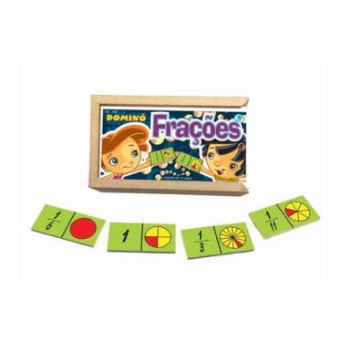 Imagem de Jogo de Dominó Infantil de Frações - Simque
