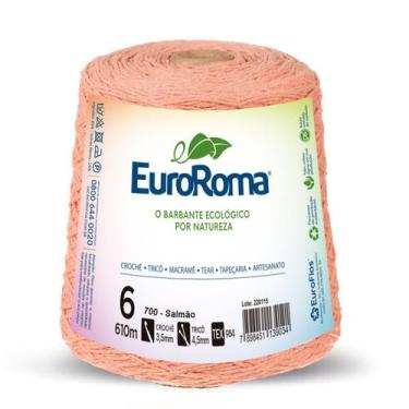 Imagem de Barbante Colorido Euroroma nº6 4/6 - 600g, 700 Salmão